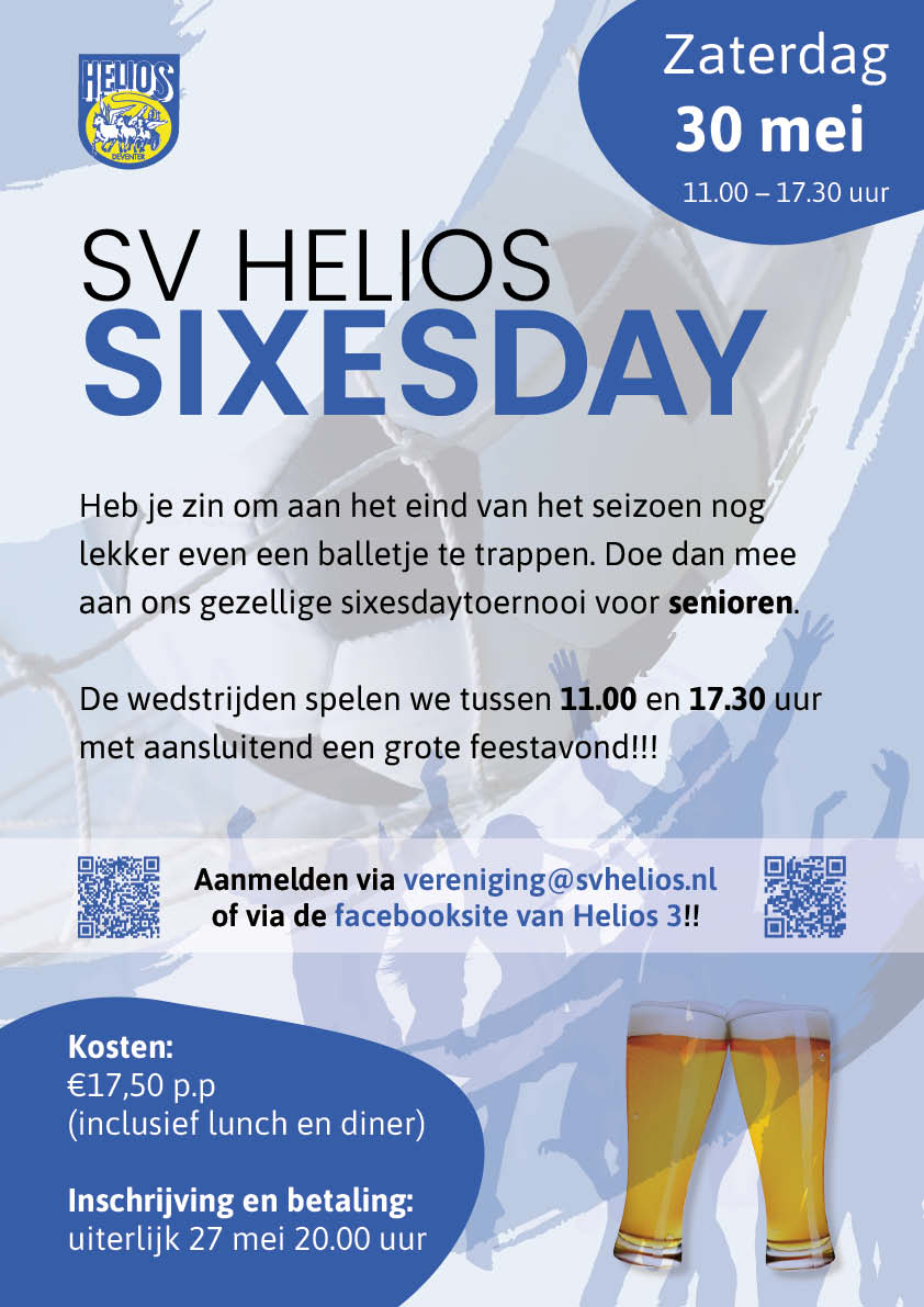 Inschrijving Helios Sixesday 2026