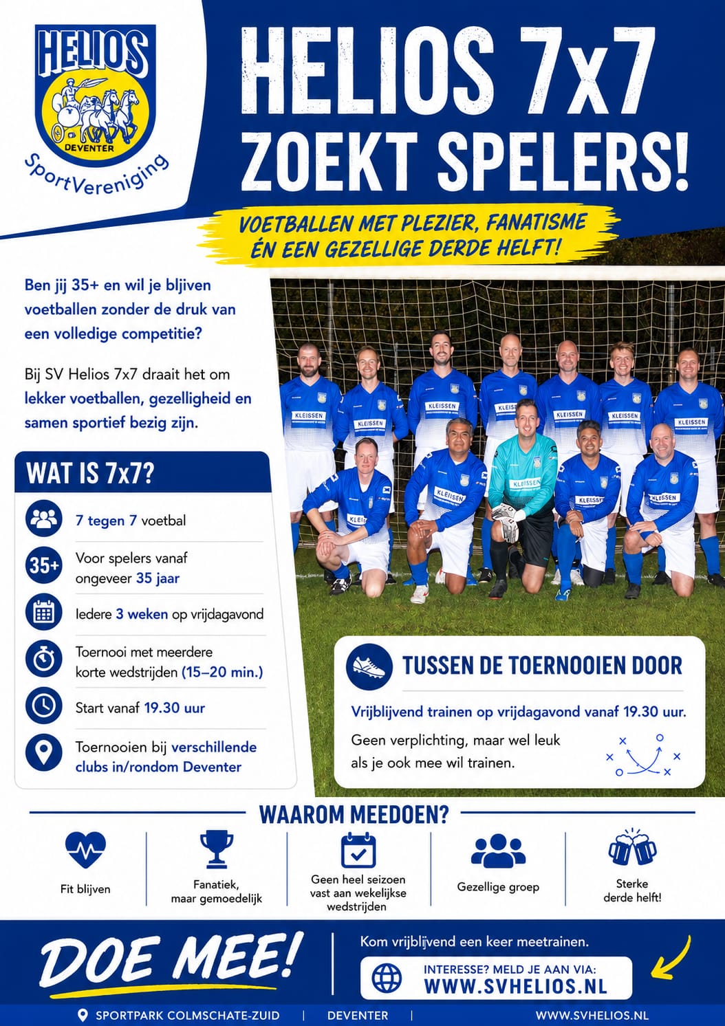 Helios 7x7 zoekt spelers